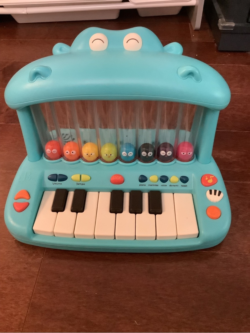 B. Toys hippo piano musical toy lights, sounds songs for baby & toddler - Picture 2 of 10